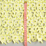 Yellow Design Noble Water Soluble Embroidery Textile Fabric