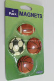 Soft Rubber Ball Fridge Magnets Set as Promotion Gift