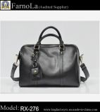 Guangzhou Black Women Smooth Leather Satchel Bag (RX265)