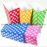 Party Supplies Colored Paper Popcorn Box