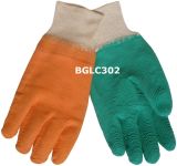 Cotton Jersey Lining Latex Coated Work Glove