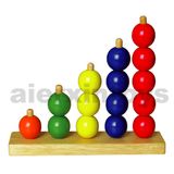 Wooden Number Ring Counter with Good Quality Beads (80051)