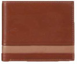 Leather Bifold Wallet Removable Flip up ID Window