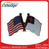 Supply Custom High Quality USA Flag Lapel Pin Badge with Eco-Friendly Material