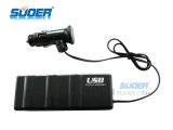 Suoer 12V Car Cigarette Lighter 1 USB 3 Socket Universal Cigarette Lighter Adapter (WF-0120)