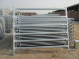 Hot Galvanized 6 Rails Welded Livestock Fence Customized CNC Machinery