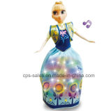 Electric Gril Doll Toy with Music and Light
