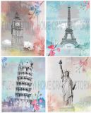 Paris France Eiffel Tower Scene Painting