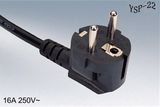 European Schuko Three Prong Earthing Contact Plug with VDE