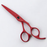 Red Teflon Coating Hair Scissors (016TFL-R)