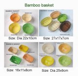 Colored Bamboo Bread Basket Series