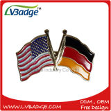 Custom National Flag Metal Lapel Pin Badge with Butterfly Clutch