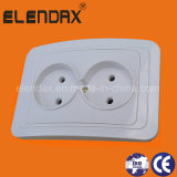 European Style Flush Mounted Socket Outlet Double (F2209)