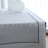 Neat Linen Table Runner with Hand Hemstitch (TR-001)