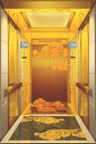 Yuanda Passenger Elevator with Etched Pattern Decoration