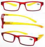 Assorted Color Reading Eyewear Fashionable Plastic Reading Eyewear (RP474001-2)
