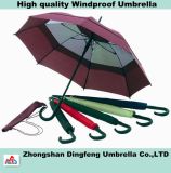 Double Layer High Quality Promotional Golf Umbrella, Windproof Big Umbrella