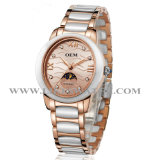 Fashion Ceramic Quartz Movement Wrist Watch (68057G-W)