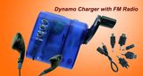 Fm Radio with Dynamo Rotary Mobile Phone Charger