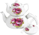 Enamel And Porcelain Teapot (HWB70065P)