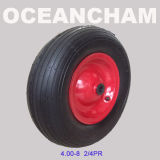 Rubber Wheel with Ball Bearing 400-8