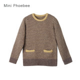 100% Wool Sweater Kids Clothes for Girls in Winter