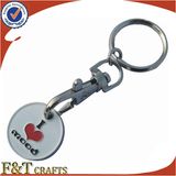 Hot Sale Custom 1 Pound Supermarket Shopping Trolly Coin (FTTR0113A)