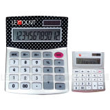 12 Digits Dual Power Desktop Calculator with Aluminium Cover and Acrylic Screen (LC210)