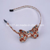 Brown Background, Coffee Color Printing, Bowknot Shape, Fashion Hair Accessories, The Girls Head Hoop, Tiaeas