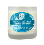 Escentual Love Essential Oil Frosted Glass Candle
