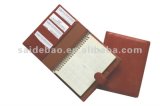 A5 PU Leather Red Soft Cover Spiral Notebook