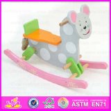 2015 Hot Selling Best Quality Kid Wooden Rocking Horse Toy, Educational Customized Intelligence Wooden Rocking Horse Toy Wjy-8001