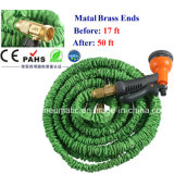 75FT Expandable Garden Hose with Brass Ends (75FT; Double TPS)