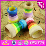 Colorful Funny Children Gifts Wooden Mini Kaleidoscope Toy, Wooden Toys for Children Magical Kaleidoscope Bee Eye Effect W01A124