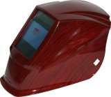 Red Wood Solar Power Auto Darken Welding Helmet
