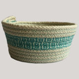 Coiled Cotton Rope Basket -1