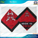 Red Silk Satin Square Bandana (B-NF20F19005)