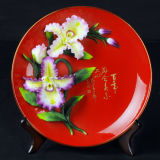 Decorative Plate Made in Porcelain (YH9115 size: 25x25x6.5cm)