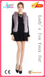 Lady Faux Fake Fox Wool Rabbit Fur Short Vest Waistcoat Sleeveless Garment (SR-5001)