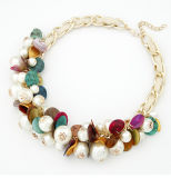 Fashion Beautiful Resin Necklace Jewelry (XL6401)