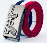 New Fashion Webbing Elastic Belt Metal Buckle