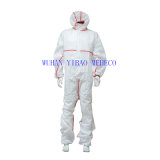 Disposable PP / PE Coated Coverall (HG72704)