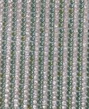 Pearl & Rhinestone Hot Fix Adhesive Rhinestone Mesh