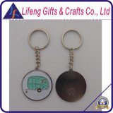 Custom Brass Coin Key Chain with Hot Stamp Logo