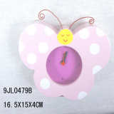 Wooden Butterfly Alarm Clock for Kids