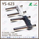 Plug Type N 10A Two Pin Brazilian Plug Insert
