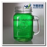 16oz Glass Juice Jar with Handle Glass Mason Jar Wholesale