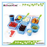 Eco Foldable Silicone Lunchbox for Camping (FD002)