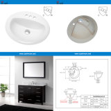 Upc CSA Certificates Canada USA Markets Bathroom Wash Sinks (SN021)