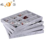 12 Sections Luxury Velvet Ring Display Tray (Hz-19)